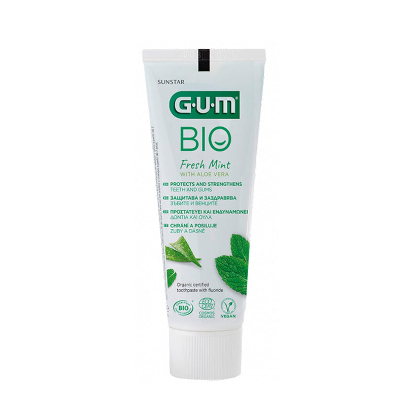 Gum Bio organiskā zobu pasta ar mētru un alveju, 75 ml