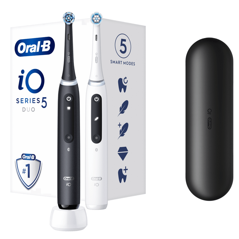 "Oral-B iO5 Duo" elektriskās zobu birstes komplekts, 2 gab.