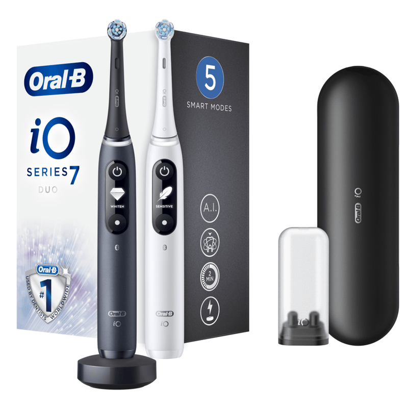 "Oral-B iO7 Duo" elektriskās zobu birstes komplekts, 2 gab.