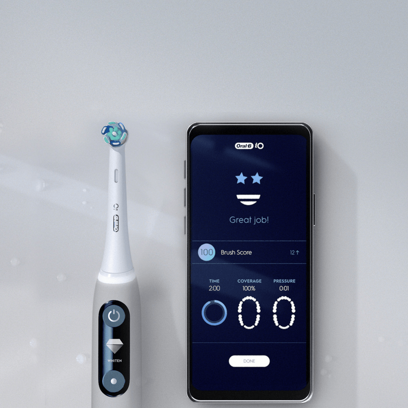 "Oral-B iO7 Duo" elektriskās zobu birstes komplekts, 2 gab.