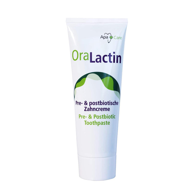 Apacare OraLactin zobu pasta ar pre un postbiotikām, 75 ml