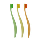 Promis Colored organiskās mīkstās zobu birstes, dažādas krāsas, 3 gab.