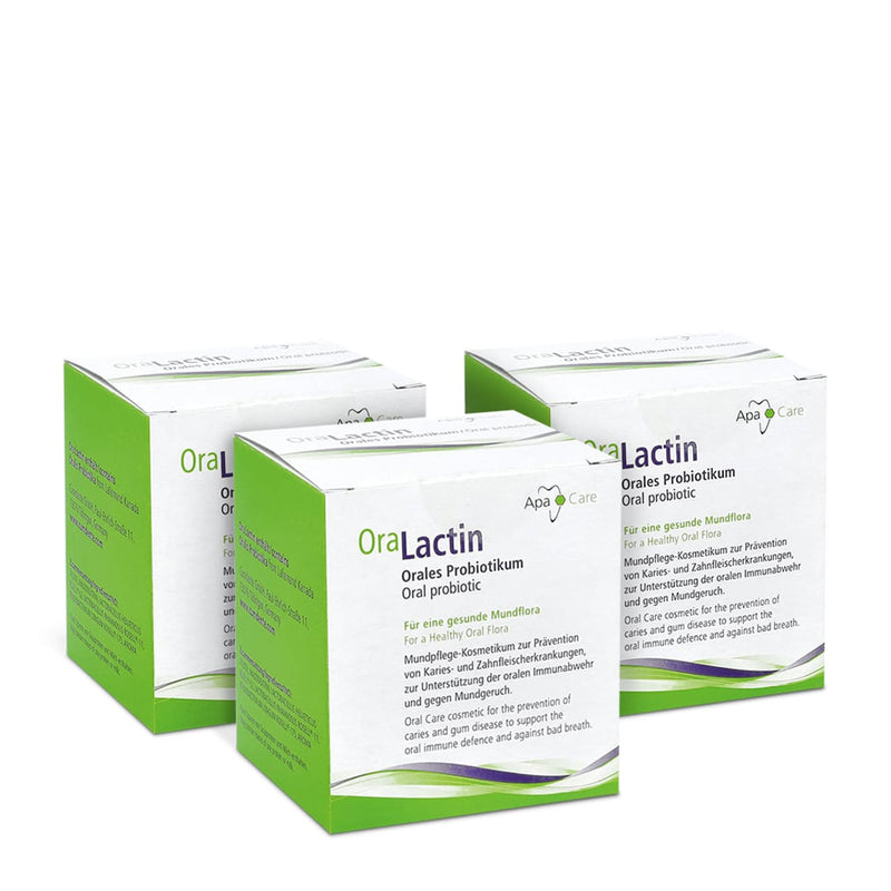 ApaCare OraLactin mutes dobuma probiotikas, 3 iepakojumi