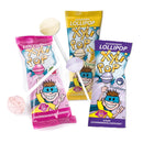 Miradent XyliPop Košļājamā gumija uz kociņa bez cukura ar ksilītu (zemeņu, melleņu un banānu garšas).