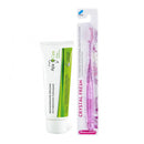 Apacare remineralizējošās zobu pastas un zobu birstes Crystal Fresh komplekts