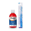 Eludril Care terapeitiskais mutes skalojamais līdzeklis un "Crystal Fresh" zobu birste (komplekts pēc mutes dobuma operācijas)