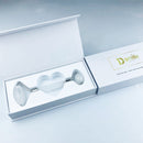 kalnu kristāla masāžas rullītis sejai iepakojumā