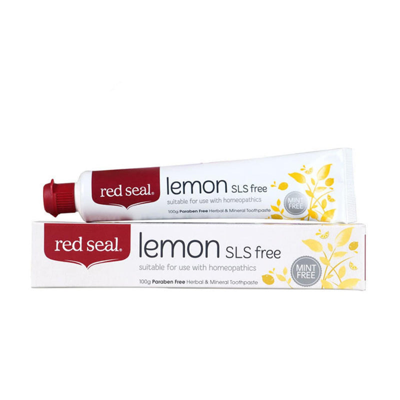 Red Seal Lemon SLS Free zobu pasta bez mētru, citrona garšas, 100 g