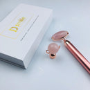 "Dsmile" rožu kvarca vibrācijas masāžas rullītis sejai