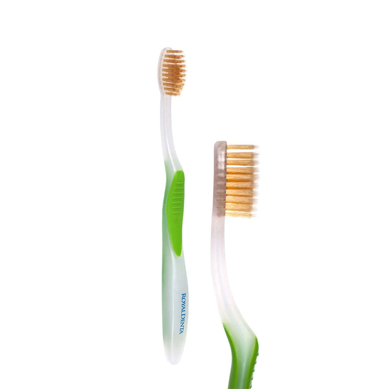Royal Denta Gold mīksta zobu birste ar zeltu