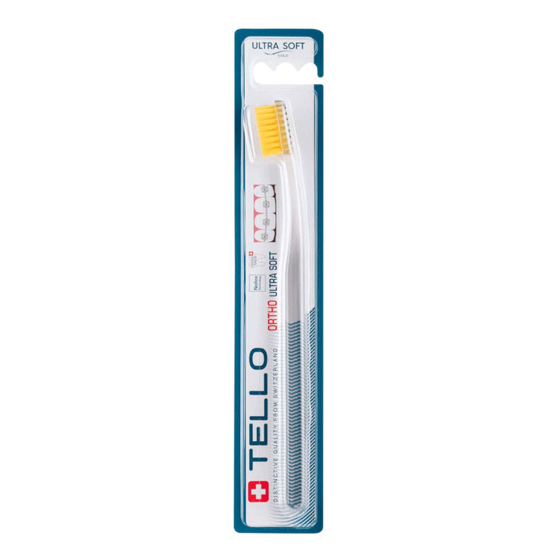 Tello Ortho 4920 Ultra Soft mīksta zobu birstīte breketu lietotājiem, 1 gab.